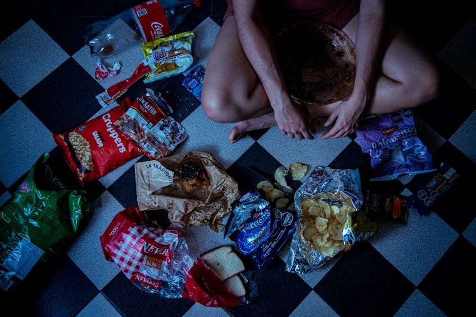 stressed woman eating food medical weight loss