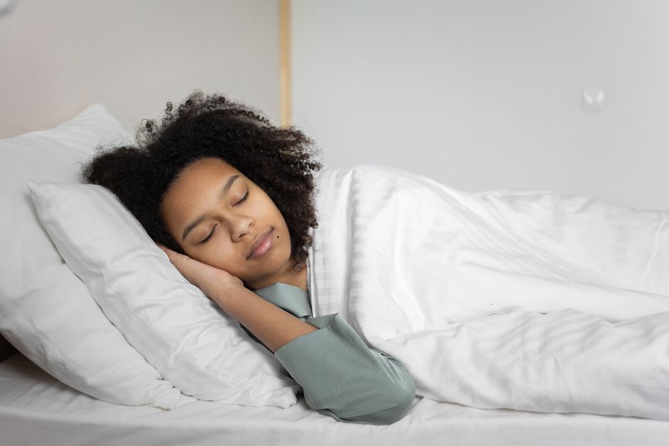woman sleeping peacefully bedroom medical weight loss